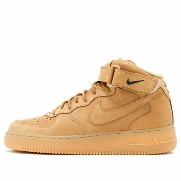 Nike ナイキ メンズ スニーカー 【Nike Air Force 1 Mid '07 PRM QS 'Flax' 715889-200】 サイズ US_9.5(27.5cm)|asty
