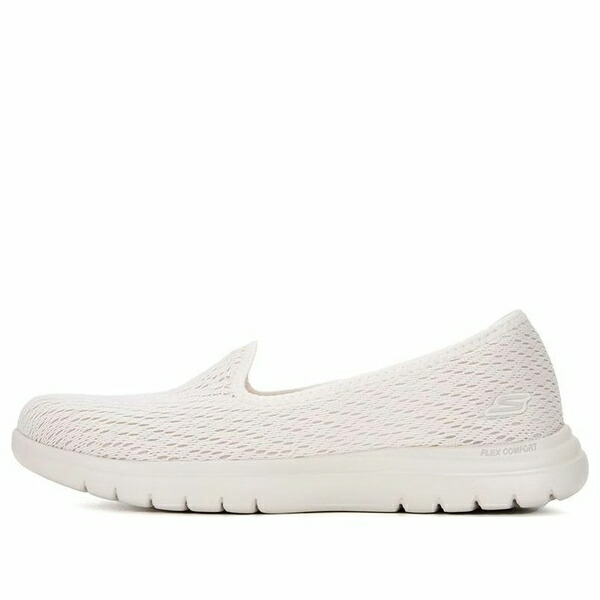 Skechers スケッチャーズ レディース スニーカー White 【(WMNS) Skechers ON THE GO Flex White 136505-NAT】  サイズ US_9.5(26.5cm)
