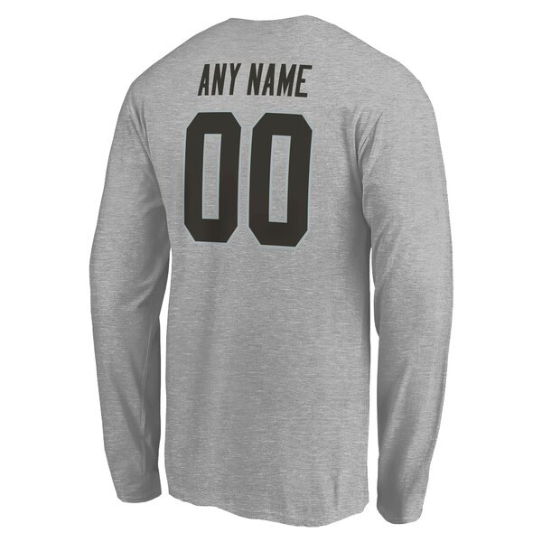 Men's Fanatics Branded Gray San Francisco 49ers Personalized Name & Number Evanston Stencil Pullover Hoodie Size: Medium