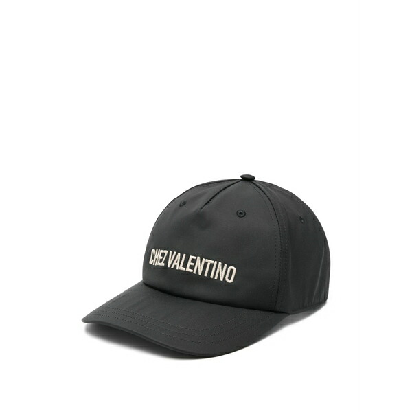 ヴァレンティノ ガラヴァーニ メンズ かぶり笠 佩び物 Chez valentino embroidered baseball cap Black