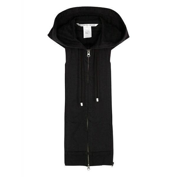ヴェロニカ ベアード レディース パーカー・スウェットシャツ アウター Sleeveless hoodie Black|asty