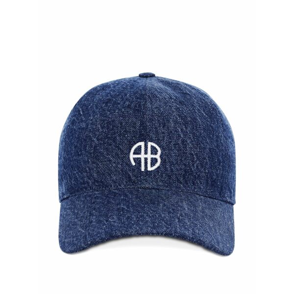 アニービン レディース 帽子 アクセサリー Logo-embroidered jeremy baseball cap Blue｜asty 19,511円