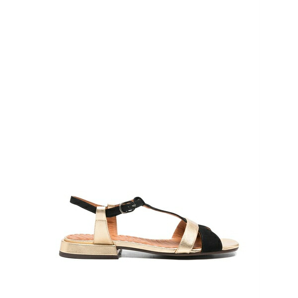 チエミハラ レディース サンダル シューズ Metallic-effect sandals Gold|asty