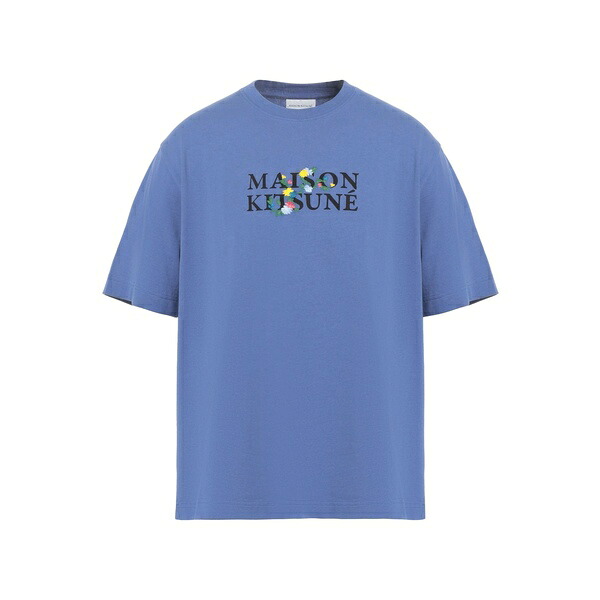【送料無料】 メゾン キツネ メンズ Tシャツ トップス T-shirts Purple
