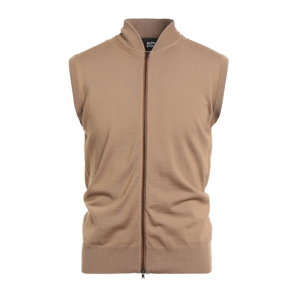 【貨物輸送無料】 アルファス テューディオ メンズ 編み物\u0026プルオーバー アウター Cardigans Beige