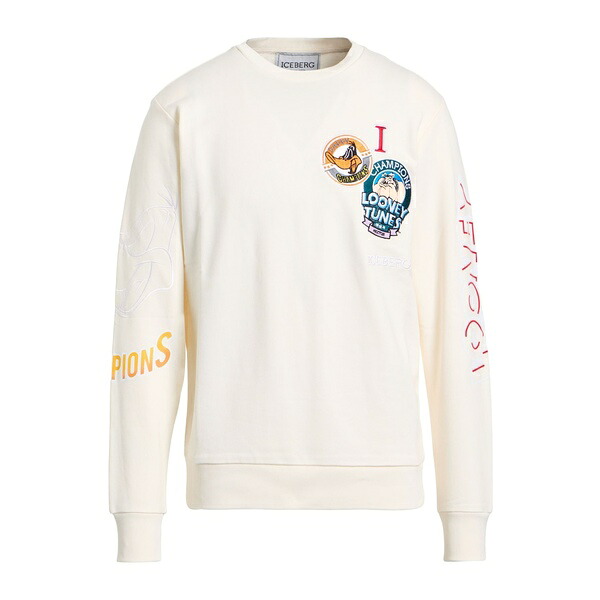 【送料無料】 アイスバーグ メンズ パーカー・スウェットシャツ アウター Sweatshirts White
