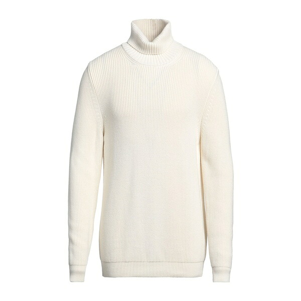 【送料無料】 コオペラティーヴァ ペスカトーリ ポシリポ メンズ ニット&セーター アウター Turtlenecks White｜asty