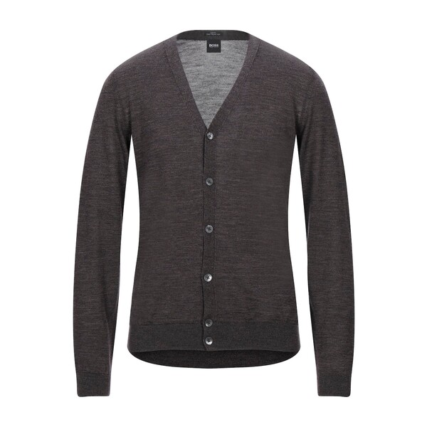【送料無料】 ヒューゴボス メンズ カーディガン アウター Cardigans Brown｜asty