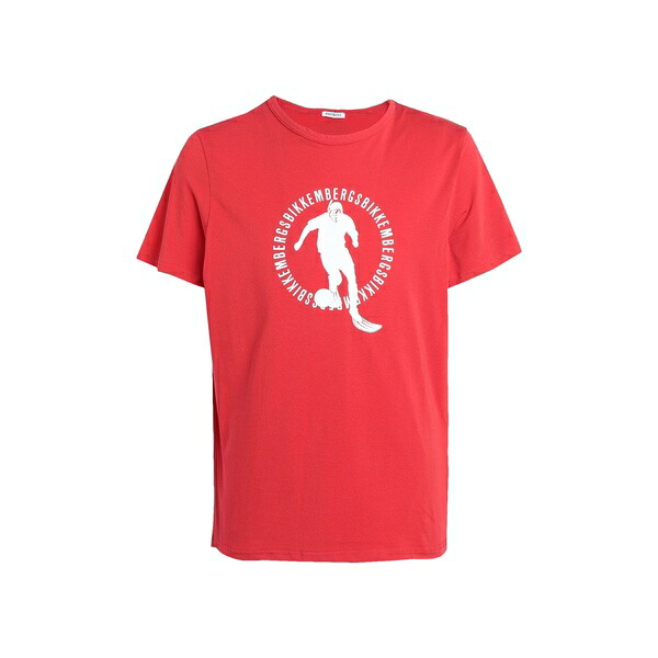 【送料無料】 ビッケンバーグス メンズ Tシャツ トップス T-shirts Red
