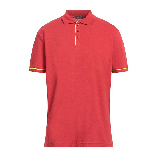 【送料無料】 ロッソピューロ メンズ Tシャツ トップス Polo shirts Red