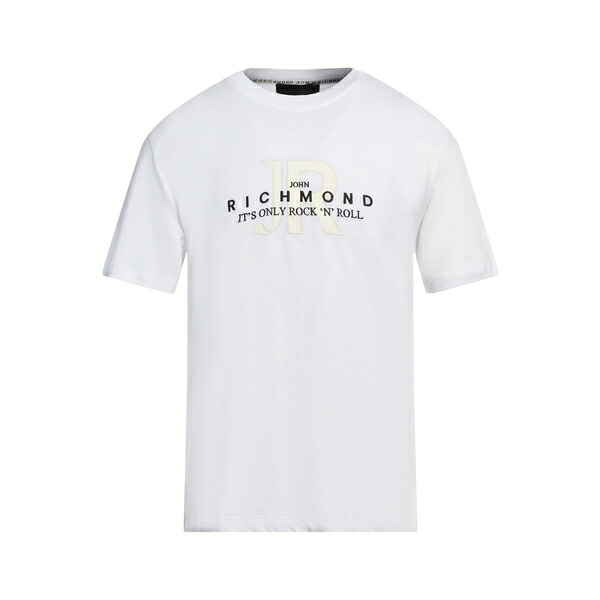 【送料無料】 ジョン リッチモンド メンズ Tシャツ トップス T-shirts White|asty
