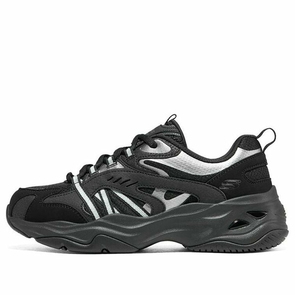 Skechers スケッチャーズ レディース スニーカー 【(WMNS) Skechers DLITES 4.0 \'Black Silver\' 896080-BBK】 サイズ US_9(26.0cm)|asty