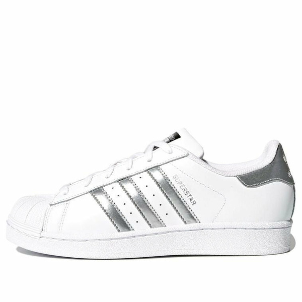 adidas アディダス レディース スニーカー 【(WMNS) adidas Superstar 'White Silver Metallic' AQ3091】 サイズ US_5.5(22.5cm)｜asty