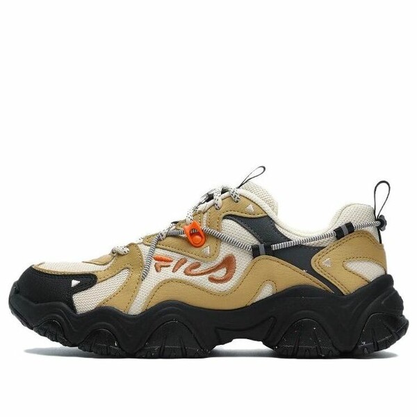 FILA フィラ レディース スニーカー 【(WMNS) FILA Fluid 4 Low Shoes 'Tan White Black' F12W342107FFC】 サイズ US_8(25.0cm)|asty