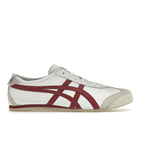 ASICS アシックス メンズ スニーカー 【Onitsuka Tiger Mexico 66 White Burgundy】 サイズ US_9.5(27.5cm) White/Burgundy