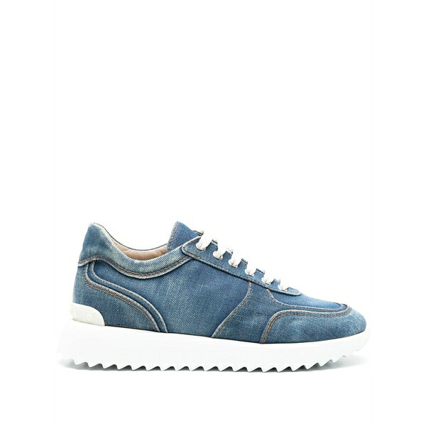 ル シラ レディース スニーカー シューズ Claire denim sneakers Blue|asty