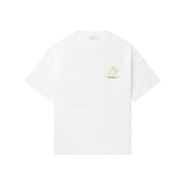 象牙色 レディース プルオーバー トップス Roses arrows-print t-shirt White