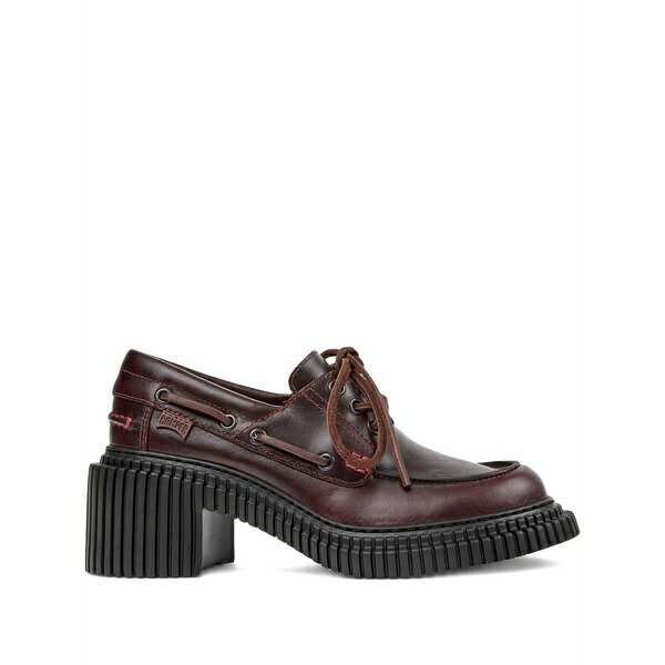 カンペール レディース スリッポン・ローファー シューズ Pix london lace-up platform loafers Red
