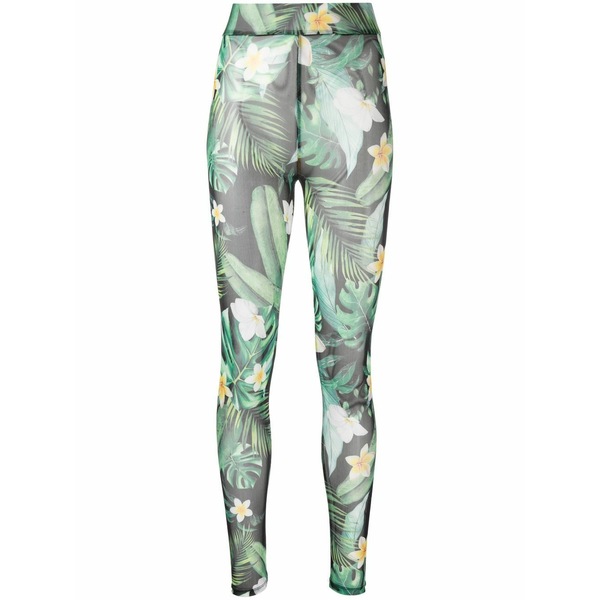 フィリッププレイン レディース カジュアルパンツ ボトムス Graphic-print leggings Black｜asty