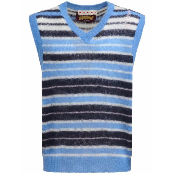 マルニ メンズ 編み物\u0026プルオーバー アウター Sleeveless jumper Blue メンズファッション-トップス