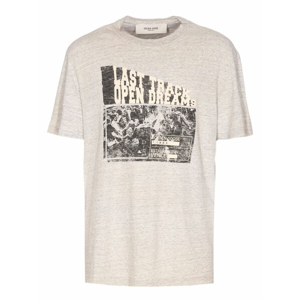 ゴールデングース メンズ Tシャツ トップス Graphic-print cotton t-shirt Grey｜asty