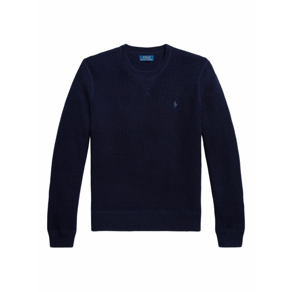 ラルフローレン メンズ ニット&セーター アウター Knit embroidered sweater Blue｜asty