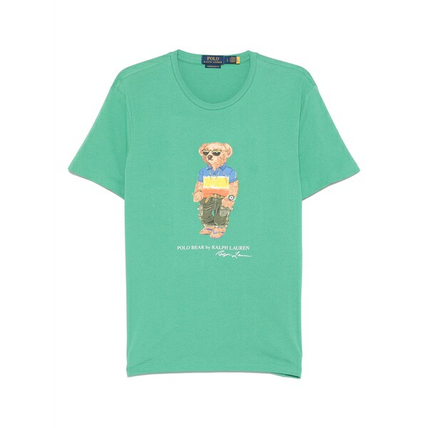 ラルフローレン メンズ Tシャツ トップス Polo bear-print t-shirt Green