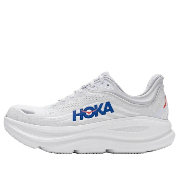 HOKA ONE ONE ホカオネオネ メンズ スニーカー  【HOKA ONE ONE Bondi 9 Wide \u0027White Blue\u0027 1162013-CYLT】  大きさ US_10.5(28.5糎)