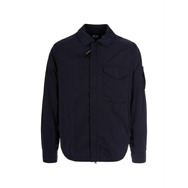 シーピーカンパニー メンズ ジャケット＆ブルゾン アウター Flap-pocket shirt jacket Blue