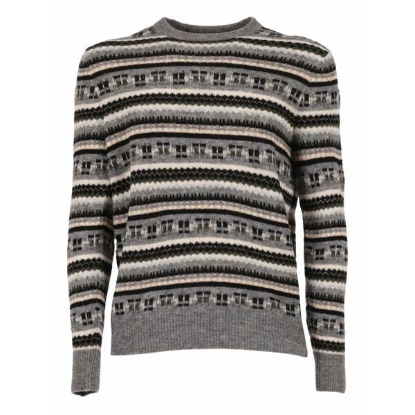バランタイン メンズ ニット&セーター アウター Round-neck sweater Grey｜asty