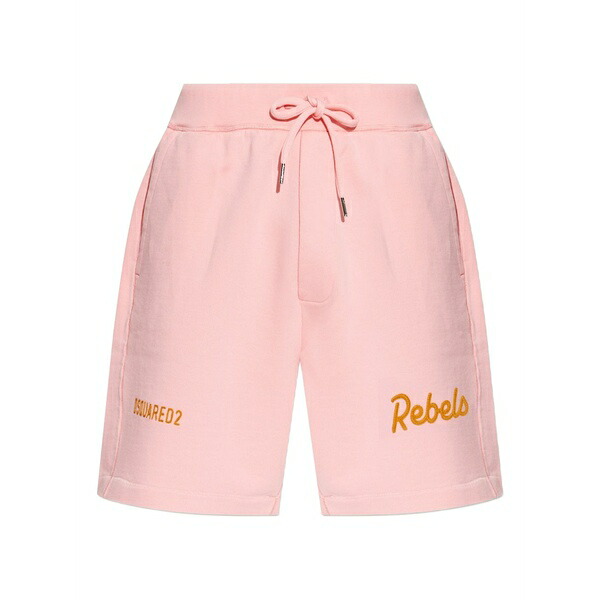 ディースクエアード メンズ カジュアルパンツ ボトムス Drawstring logo-detail shorts Pink|asty