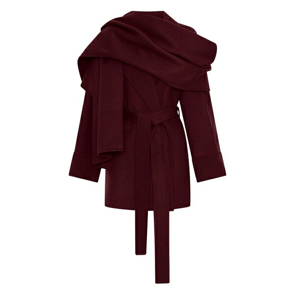 ニコラスカークウッド レディース 厚地の外套 アウター Sandy belted coat Red