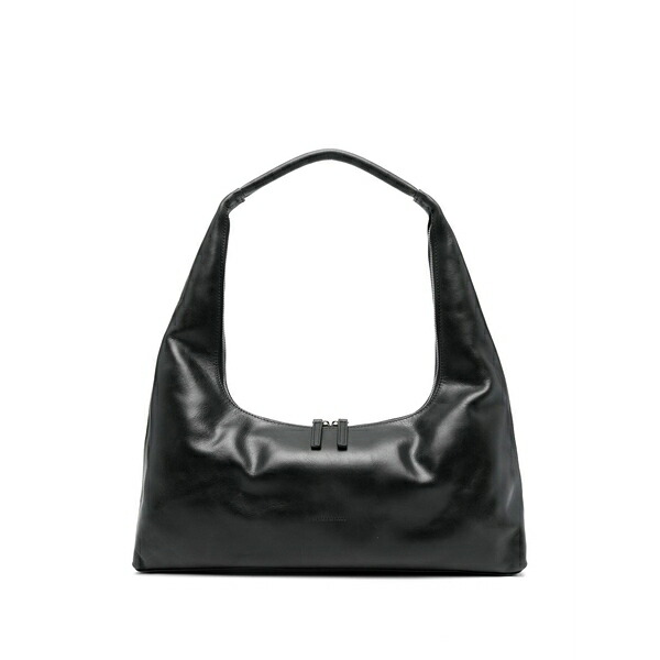 マージ シャー木材 レディース ショルダーバッグ 御徒面子 Structured shoulder bag Black