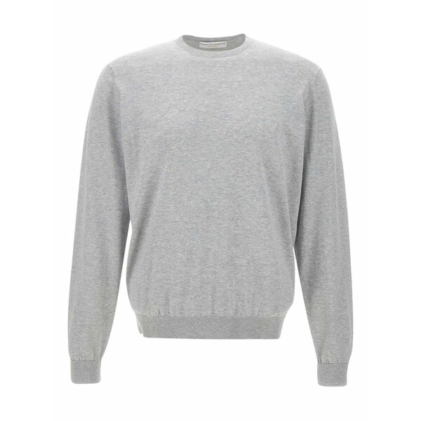 フィリッポ デ ラウレンティス メンズ ニット&セーター アウター Cotton sweater Grey｜asty