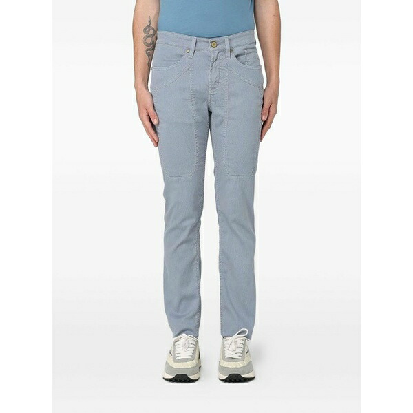 ジェッカーソン メンズ 心地よいズボン下 ボトムス John corduroy trousers Blue