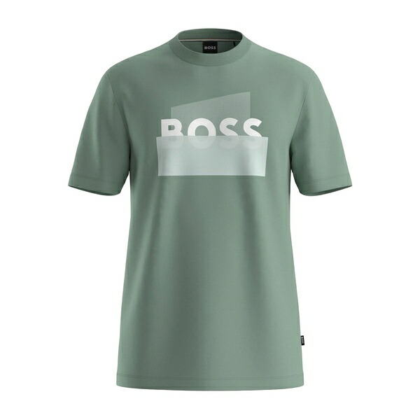 元締め メンズ プルオーバー トップス Logo t-shirt Green