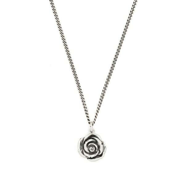 エマニュエレ ビコッキ メンズ 首飾り・チョー鉄道車両 付属品 Rose pendant necklace Silver