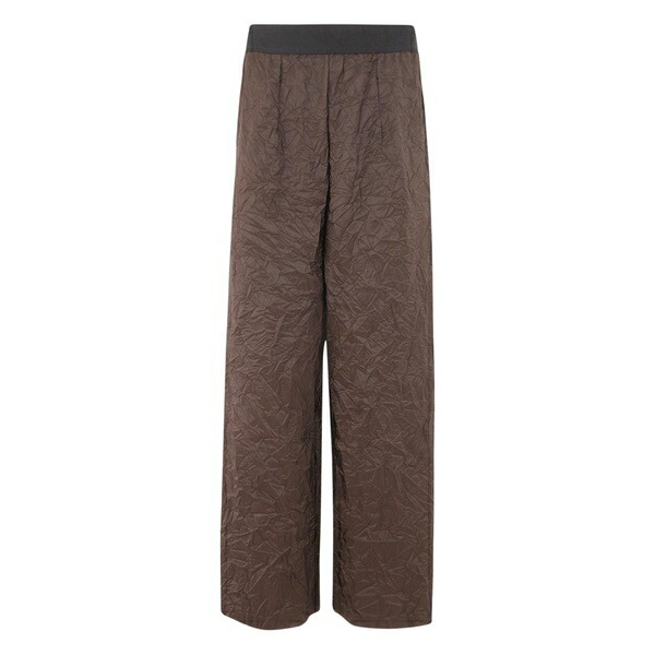 マリアカルデララ レディース カジュアルパンツ ボトムス Wrinkled trousers Brown|asty
