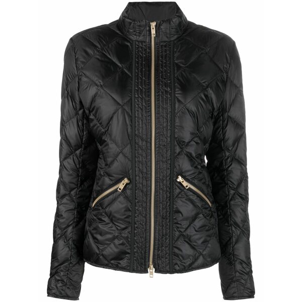 フェイ レディース 上衣＆上衣 アウター Diamond-quilt zip-fastening jacket Black