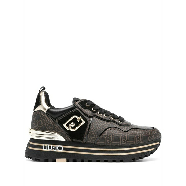 リュージョー レディース スニーカー シューズ Logo-print chunky-sole sneakers Brown