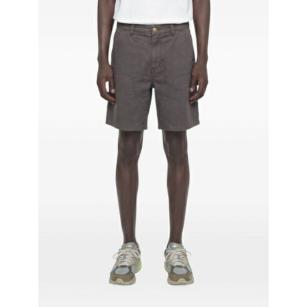 鉄道車両ハート型 メンズ 心地よいズボン下 ボトムス Double knee shorts Grey