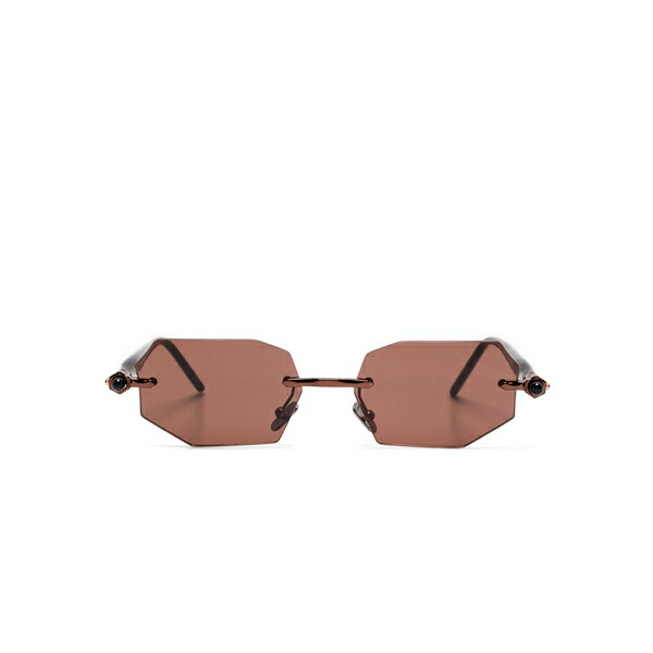 クボラウム メンズ サングラス・アイウェア アクセサリー P63 sunglasses Brown|asty