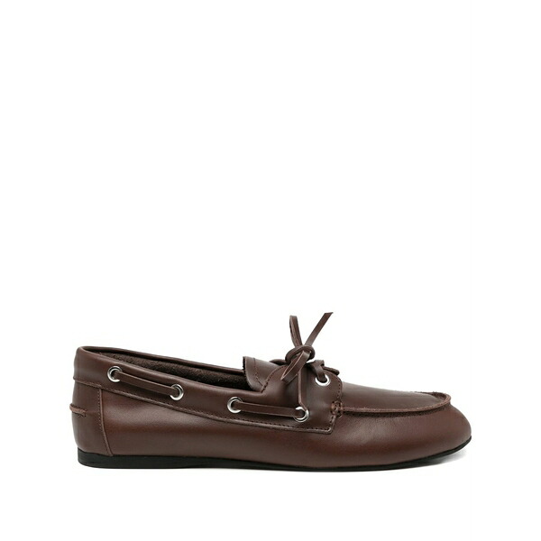 センソー レディース スリッポン・ローファー シューズ Leather boat shoes Brown