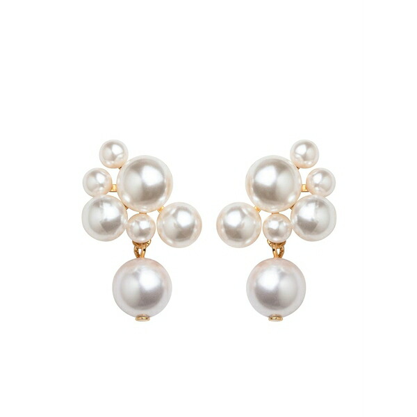 ジェニファーベア レディース ピアス&イヤリング アクセサリー Perlita pearl-detailing earrings White|asty