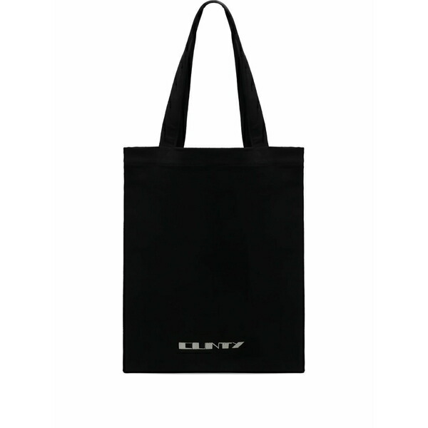 リックオウエンス メンズ トートバッグ 御徒面子 Shopper logo tote bag Black