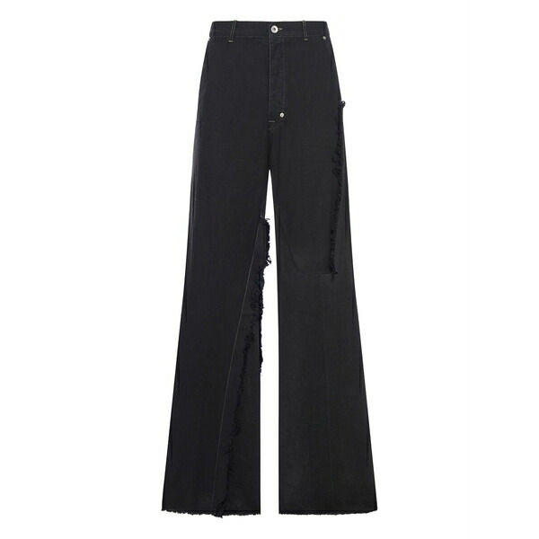 リックオウエンス メンズ カジュアルパンツ ボトムス Joris cotton-denim trousers Black｜asty