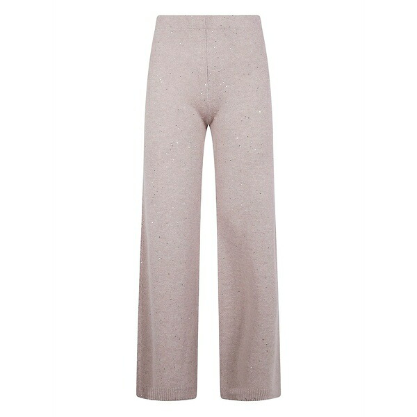ディー・エクステリア レディース カジュアルパンツ ボトムス Sequin-embellished wool trousers Pink|asty