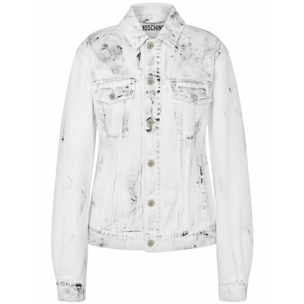 モスキーノ レディース 上衣＆上衣 アウター Denim jacket White