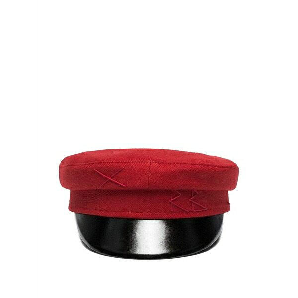 ラスランバジンスキー レディース 鳥打ち帽 付属物 Wool hat Red