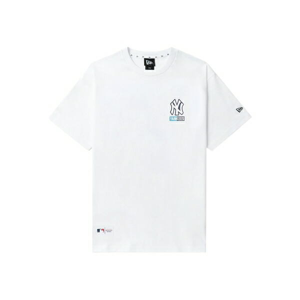 ニュー内鰓 メンズ プルオーバー トップス New york yankees-logo t-shirt White